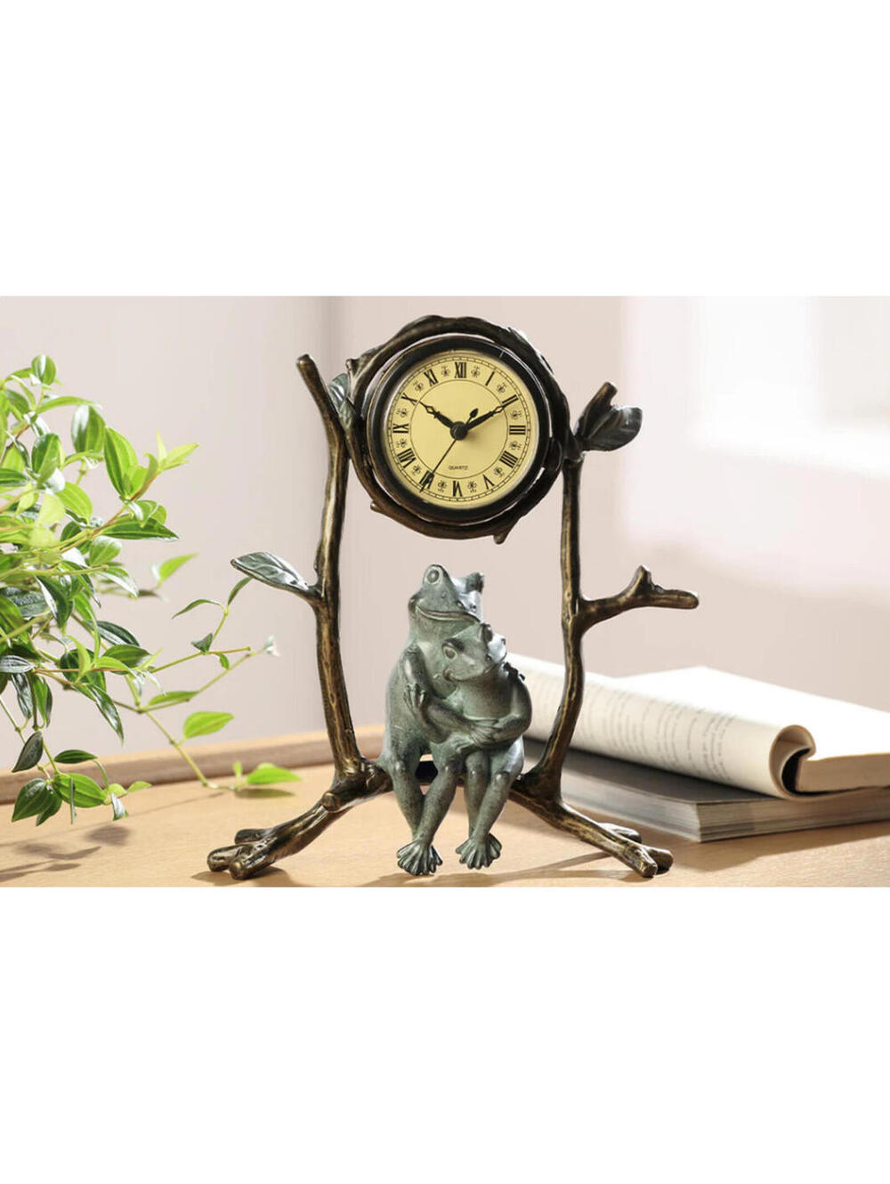 Viridian Bay "Ain't Love Grand" Frog Clock New in Box Collectible Decor